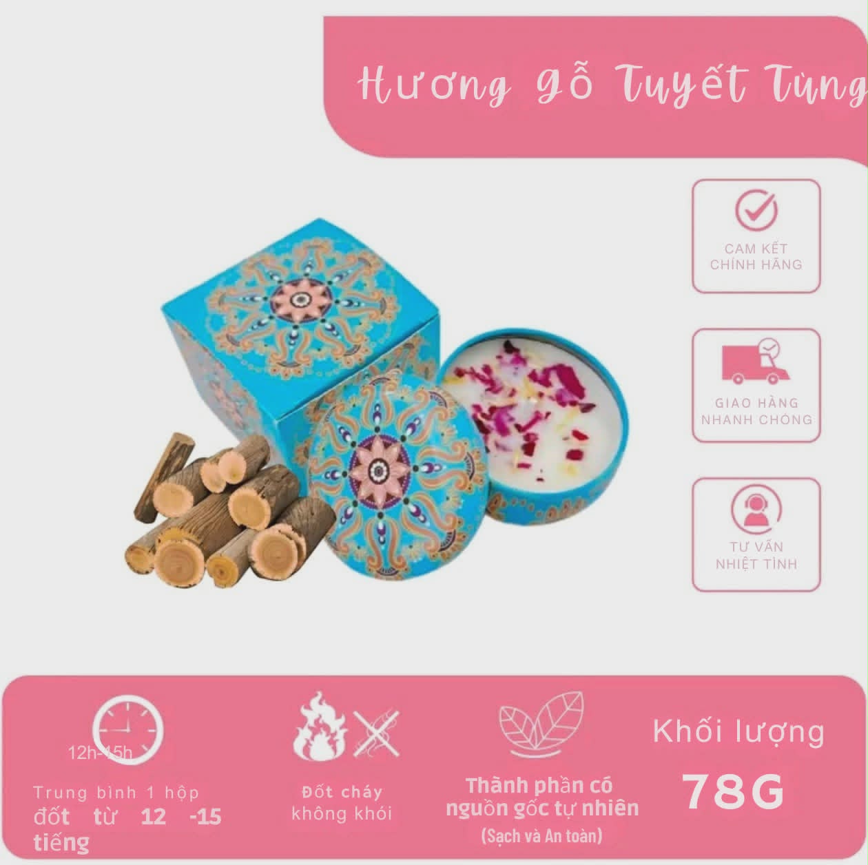 Nến thơm Gỗ Tuyết Tùng